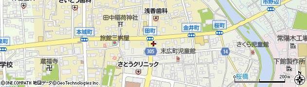 茨城県筑西市甲934周辺の地図
