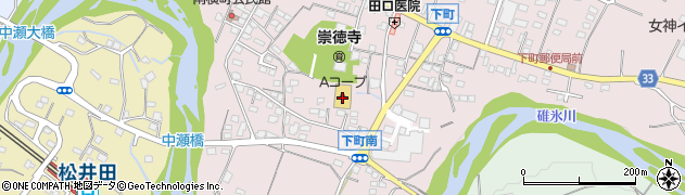 Ａコープ松井田店周辺の地図