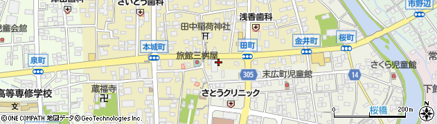 茨城県筑西市甲943周辺の地図