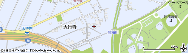 栃木県小山市大行寺646周辺の地図
