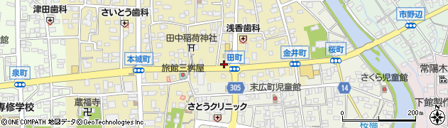 茨城県筑西市甲864周辺の地図