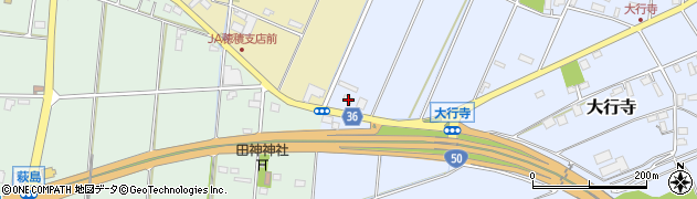 栃木県小山市大行寺177周辺の地図