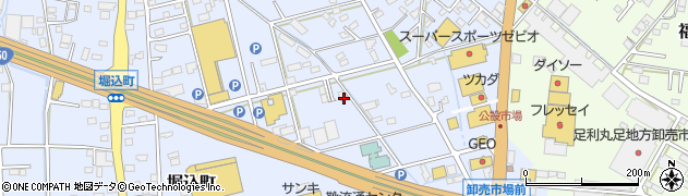 栃木県足利市堀込町158周辺の地図