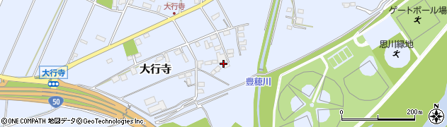 栃木県小山市大行寺347周辺の地図