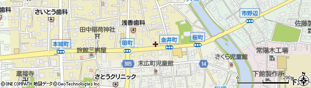 茨城県筑西市甲871周辺の地図