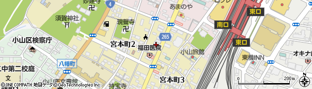 栃木銀行小山支店 ＡＴＭ周辺の地図