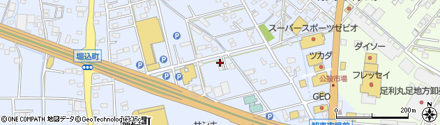 栃木県足利市堀込町160周辺の地図