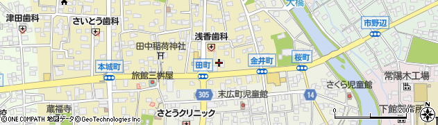 茨城県筑西市甲867周辺の地図