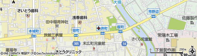 茨城県筑西市甲876周辺の地図
