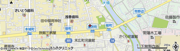 茨城県筑西市甲875周辺の地図