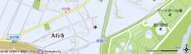 栃木県小山市大行寺327周辺の地図