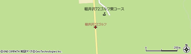 軽井沢72ゴルフ周辺の地図