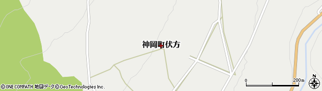 岐阜県飛騨市神岡町伏方周辺の地図