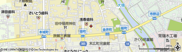 茨城県筑西市甲824周辺の地図