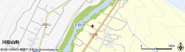 石川県白山市木滑（ラ）周辺の地図