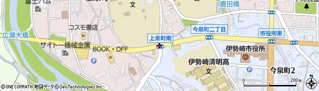 上泉町周辺の地図