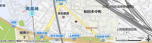 群馬県高崎市和田多中町13周辺の地図