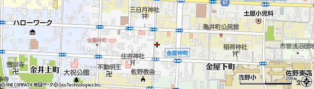 栃木県佐野市亀井町2605周辺の地図