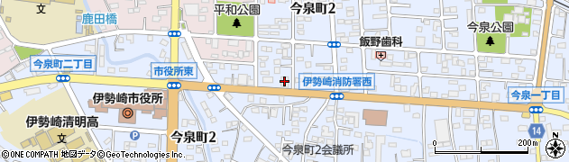 しののめ信用金庫伊勢崎支店周辺の地図