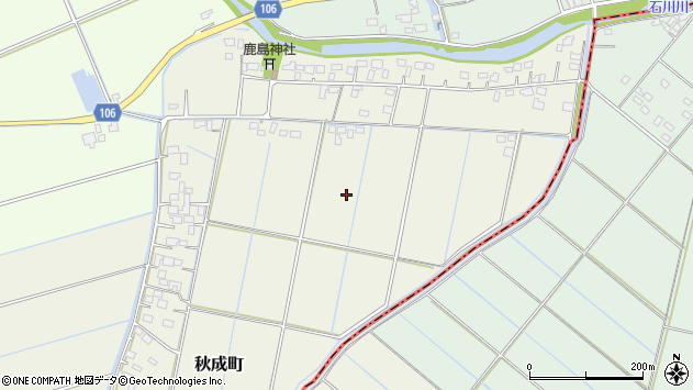 〒311-1122 茨城県水戸市秋成町の地図