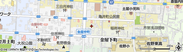 栃木県佐野市亀井町2617周辺の地図