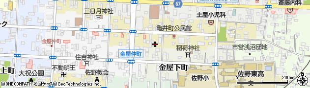栃木県佐野市亀井町2620周辺の地図
