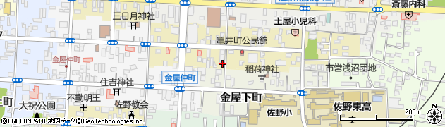 栃木県佐野市亀井町2621周辺の地図