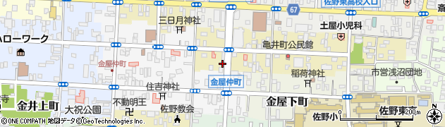 栃木県佐野市亀井町2609周辺の地図