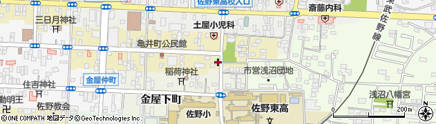 栃木県佐野市亀井町2634周辺の地図