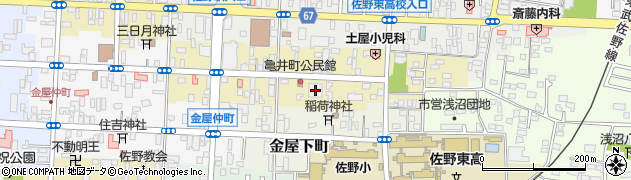栃木県佐野市亀井町2627周辺の地図