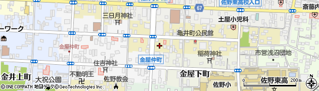 栃木県佐野市亀井町2612周辺の地図