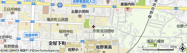 栃木県佐野市亀井町15周辺の地図