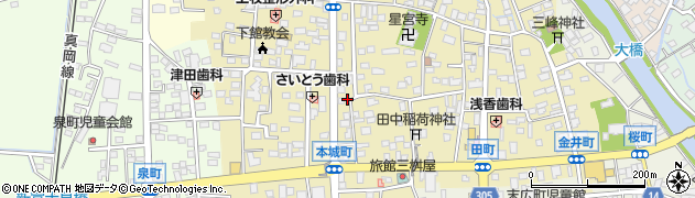 茨城県筑西市甲273周辺の地図