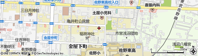 栃木県佐野市亀井町2633周辺の地図