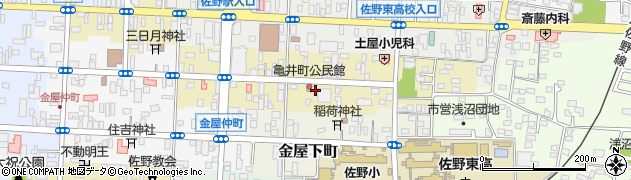 栃木県佐野市亀井町2624周辺の地図