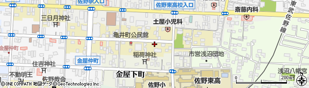 栃木県佐野市亀井町2631周辺の地図