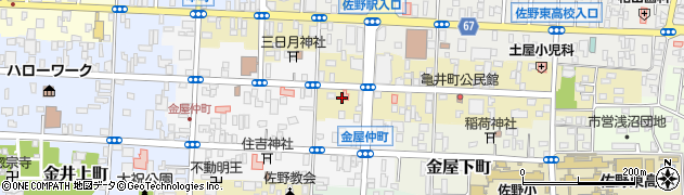 栃木県佐野市亀井町2607周辺の地図