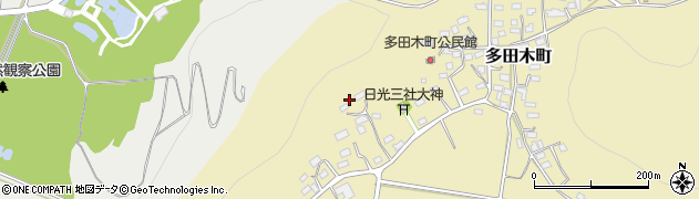 栃木県足利市多田木町周辺の地図
