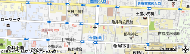 栃木県佐野市亀井町2610周辺の地図