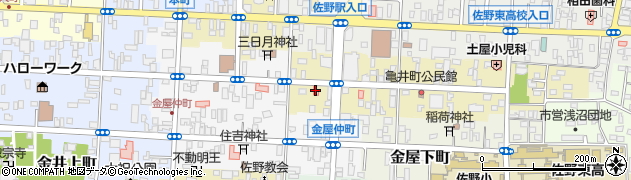 栃木県佐野市亀井町2608周辺の地図