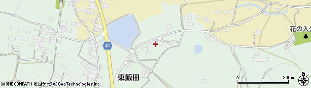 茨城県桜川市東飯田196周辺の地図