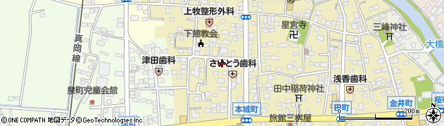 茨城県筑西市甲206周辺の地図