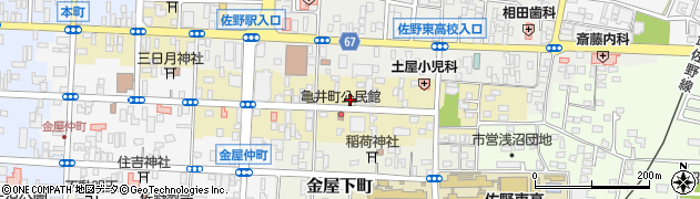 栃木県佐野市亀井町2649周辺の地図