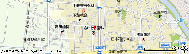茨城県筑西市甲282周辺の地図