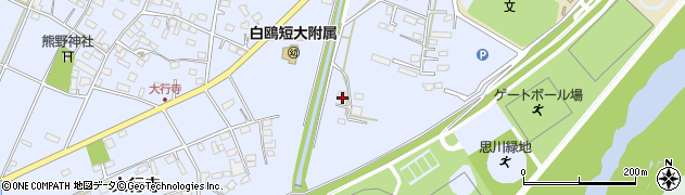 栃木県小山市大行寺1202周辺の地図