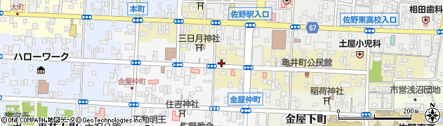 栃木県佐野市亀井町2669周辺の地図
