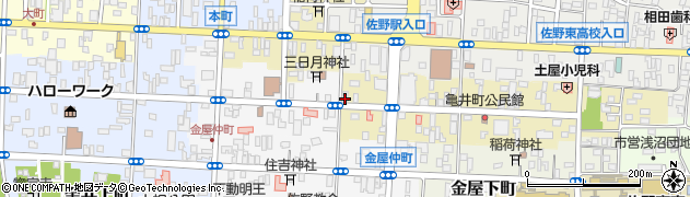 栃木県佐野市亀井町2670周辺の地図
