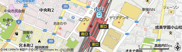 プロント PRONTO 小山駅店周辺の地図