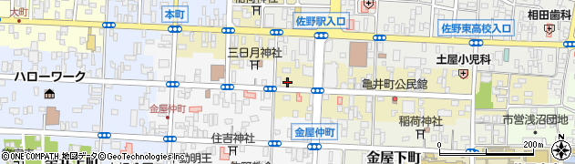栃木県佐野市亀井町2668周辺の地図