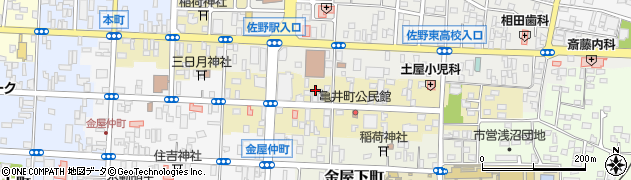 栃木県佐野市亀井町2655周辺の地図